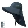 Sombrero Anti-UV, Sombrero de Sol de Verano para Exteriores, Sombrero de Sol para Hombres y Mujeres, Sombrero de Sol de Ala Ancha, Cubre Rostro, Protección para el Cuello, Sombrero de Pesca