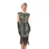 Nuevo Vestido Retro con Lentejuelas y Flecos S-4XL Vestido de Noche Estilo Gatsby de los Años 20 Vestido de Banquete Amazon
