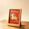 Colgante redondo bañado en oro juego de caja de regalo múltiples patrones disponibles recuerdo para festivales y viajes con coche regalo para actividades llavero colgante