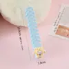 Peine portátil con patrón de dibujos animados en forma de espina de pescado para uso doméstico, adecuado para seccionar el cabello, peine de alta gama lindo y elegante para niñas, venta al por mayor