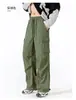 Pantalones Casuales de Trabajo para Exteriores para Hombres y Mujeres, Pantalones Paracaídas Deportivos de Senderismo de Secado Rápido, Pantalones Largos Rectos Transpirables Sueltos de Moda para Verano