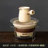 Estufa para cocinar té en casa, juego completo para interior, estufa de carbón para barbacoa exterior, estufa de borde, olla pequeña, utensilios para cocinar té
