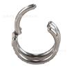 Guanzhiniu F136/G23 Anillo de Nariz de Titanio Pendientes Anillo de Septum Anillo Cerrado de Doble Capa de Circonia Europeo y Americano Piercing