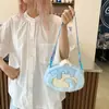 2025 Nuevo Bolso de Concha Color Crema Estilo Peluche Bolso de Hombro Lindo Dibujo Animado Bolso Cruzado Versátil Bolso para Teléfono Bolso de Almacenamiento