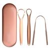 Raspador de Lengua de Acero Inoxidable Limpiador de Lengua Raspador de Lengua Cepillo de Lengua Set de Herramientas de Limpieza Bucal Fabricante Stock Listo