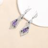 Design europeu e americano indústria pesada leve estilo de luxo assimétrico micro inset Zircon stud brincos moda feminina temperamento brincos atacado