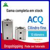 ACQS12 Marca Yingmei Tipo Airtac Acq12x5x10x15x20x25x30-s Cilindro Fino com Dentes Internos Magnéticos
