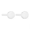 Aretes de Bio-Cerámica de Colores Estilo Coreano en Formas de Bola y Estrella, Simples y Dulces, No Necesitan Quitarse al Dormir, Pasadores de Oreja Completamente de Cerámica
