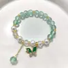Sem Tabus DIY Pulseira Chinesa de Flor Borboleta com Miçangas para Mulheres com Boa Aparência Estilo Ins Pulseira Presente de Melhor Amiga