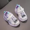 Tênis Esportivo Infantil Capivara Sapatos de Menina Sapatos de Malha Respirável Sapatos de Pai Primavera Novo Estilo Tênis de Corrida para Meninos Tendência