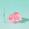 Muñeco Creativo de Perro Gordito Luminoso Lindos Accesorios de Decoración DIY Micro Paisaje Coche Escritorio Pequeños Adornos