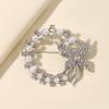 Estilo coreano Estilo Perfumado Grinalda Borboleta Broche Anti-Luz Fixo Pin All-Match Moda Pérola Borboleta Corpete Jóias