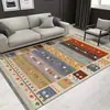 Sala de estar lavável sem pano resistente à sujeira fácil de cuidar área grande tapete para sofá completo mesa de centro tapete de veludo cristal uso doméstico retrô