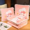 Edredón de almohada de seda helada de látex de verano, edredón portátil con aire acondicionado, edredón de animales de dibujos animados para el hogar, regalo de actividad, compra