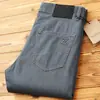 2024 nueva moda simples elásticos casuales pantalones largos primavera y verano delgados de alta gama para hombre jeans rectos