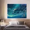 Tecido de Fundo de Cenário Bidimensional Pano de Pendurar para Animação Decoração de Quarto de Dormitório Pano de Parede Layout Simples de Quarto Tapeçaria Ins