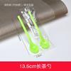 Flor de trompeta cuchara desechable cuchara de postre cuchara para helado tenedor para helado cuchara para yogur cuchara para pudín pala cuchara pequeña cuchara de plástico