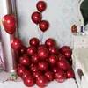 Globos de Boda con Palabras Felices, Globos Rojo Granada de 10 pulgadas para Pedida de Mano, Declaración, Decoración, Fiesta de Cumpleaños, Arreglo de Boda, Romántico