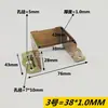 Bisagra de Cama Hardware Engrosado Accesorios de Refuerzo para Cama de Madera Maciza Conector de Archivo de Cama Hebilla de Bisagra de Cama en Forma de U Gancho Universal para Cama