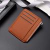 Monedero para hombre transfronterizo en stock PU patrón lichi creativo cremallera monedero tarjeta bancaria bolsa multi-tarjeta juego de tarjetas venta al por mayor
