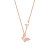 Colar Corrente de Clavícula Prata de Lei S925 Prato de Amor Flor Feminino Luxo Acessível Design de Nicho 2024 Novo Presente para Namorada