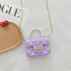 Nuevo Estilo Transfronterizo Más Vendido Bolso de Gelatina Bolso de Mano Mini Bolso Bolso Pequeño para Niños Chica Influencer Linda Bolso Pequeño de Hombro Billetera