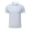Polo de Manga Curta Esportivo Casual de Verão Transfronteiriço de Secagem Rápida Respirável Gola Lapela Golfe Paul Roupas de Trabalho Logo Estampado Personalizado