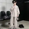 Ropa infantil conjunto de otoño para niños 2026 nuevo conjunto de sudadera de primavera y otoño para niños mayores, deportivo y genial, estilo de otoño moderno para niños