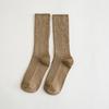Calcetines para Mujer de Doble Aguja Calcetines Apilables con Cordón Color Sólido Calcetines para Mujer Otoño e Invierno Tubo Largo Algodón Calcetines de Personalidad ins de Moda Fabricantes en stock