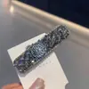 Brisa Costeira~Novo Prendedor de Cabelo de Cristal Azul, Elegante Acessível Luxo Estilo Palácio Prendedor Lateral Embossado, Elegante Presilha Bb