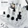 Desktop perfume armazenamento rack cômoda cosméticos caixa de armazenamento multi-camada luz luxo ins transparente escada display rack