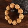 Pulsera de piedra de durazno natural estilo étnico simple pulsera de cuentas de nuez tienda en línea tienda de regalos regalo venta al por mayor