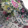 Banda de Cabelo Bordada Nova Flor de Castanha Marca de Tendência Enfeites Pendurados Tecido Bordado Ponto Linha Multicolorida Tecido Bordado Plano