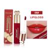 KRISTENLEANNE cross-border hot tecnologia preta retenção de cor brilho espelhado labial glaze labial cor sólida hidratante batom de longa duração