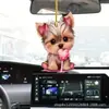 Nuevo perro lindo transfronterizo material acrílico colgante plano para coche accesorios para mochila decoración del hogar