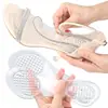 Zapatos de tacón alto de una sola capa para mujer de GEL, autoadhesivos, lavables, transparentes, con absorción de impactos, presión lenta, para compras y caminatas, plantilla recortada