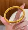 Tienda de Oro Mismo Estilo Antiguo Pez Lodo Corazón de Loto Sutra Pulsera Color Sólido Duradero Lujo Ligero Moda Versátil Joyería de Mano