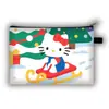Nuevo Monedero Grande de Navidad de Hello Kitty para Niños, Bolso de Mano con Asa Larga de Gran Capacidad para Cosméticos, Lindo Bolso Cruzado