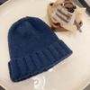 Chapéu Feminino Novo chapéu de lã de malha grossa outono e inverno versátil grande circunferência da cabeça na moda rosto com aparência de pequeno pulôver boné casual chapéu frio