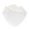 Babador de Gaze Dupla Cor Sólida para Recém-Nascidos Babador Infantil Lenço Triângulo Babador Absorvente Secagem Rápida Estilo com Alça de Pescoço