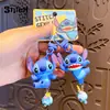 Llavero Auténtico Clásico Popular Muñeco Stitch Accesorio PVC Máquina de Garra Regalo Navideño Colgante