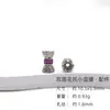 Plata S925 Zirconio Tensor Rosca Encaje Hebilla de Perla Hombre Pequeño Doble Cintura Torus Cuentas Cubo Cuentas Accesorios DIY