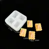 Brinquedo de Comida Pequeno Nariz Bolo Molde de Silicone Gato Porquinho Rosquinha Garra de Gato Urso Pinça Molde de Silicone