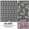 Nuevas pegatinas para uñas con relieve 5D, color de dibujos animados tridimensional, linda flor pequeña, margarita de cinco pétalos con pegatinas adhesivas para uñas