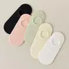Meias Verão Femininas Meias Finas Sapatilha Meias Femininas Masculinas Meias Cor Sólida Preto e Branco Poliéster Algodão Respiráveis Absorventes de Suor Invisíveis Descartáveis