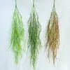 Plantas Verdes Simuladas Casamento Casa Decoração de Parede Pendurada Flores Artificiais Penduradas Plantas de Folhas Verdes Simuladas Vime Parede Fabricante Atacado