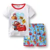 Roupas de Casa Amarelas de Desenho Animado de Manga Curta para Meninos Roupas Infantis Roupa de Verão Primavera Roupa para Ar Condicionado Pijama K207