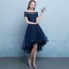 Vestido de Noche para Banquete 2026 Verano Nuevo Estilo Vestido de un Hombro Vestido para Mujer Corto por Delante y Largo por Detrás Vestido de Moda para Mujer