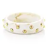 Coleção irregular de pulseiras de resina com tachas, da moda europeia e americana, para mulheres, pulseiras de moda europeia e americana personalizadas e exageradas no atacado