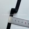 Estoque Pronto do Fabricante 6~25mm Faixa Elástica Brilhante de Lado Único Preto e Branco, Alça de Ombro Tingível, Faixa Elástica Brilhante de Nylon com Fundo Escovado